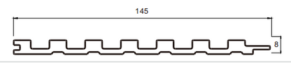 Fluted Wall Panel - 145 solid