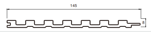Fluted Wall Panel - 145 solid
