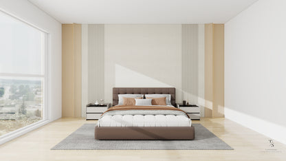 Curved-shaped wall panel (H1067)