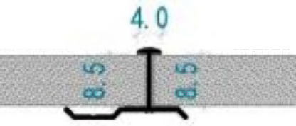 I-shaped aluminum trim