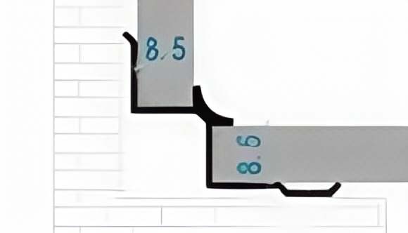 Curved Inner Corner Aluminum Trim
