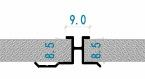 H-shaped Aluminum Trim